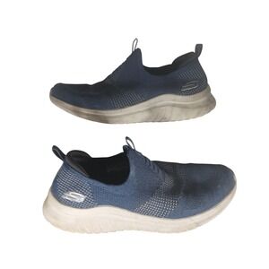 Skechers Ultra Flex 2.0 Slip On Sneakers 10 Navy Blue Comfort Walking Shoes